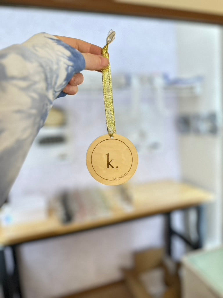 CUSTOM Logo | ENGRAVED | Christmas Ornament