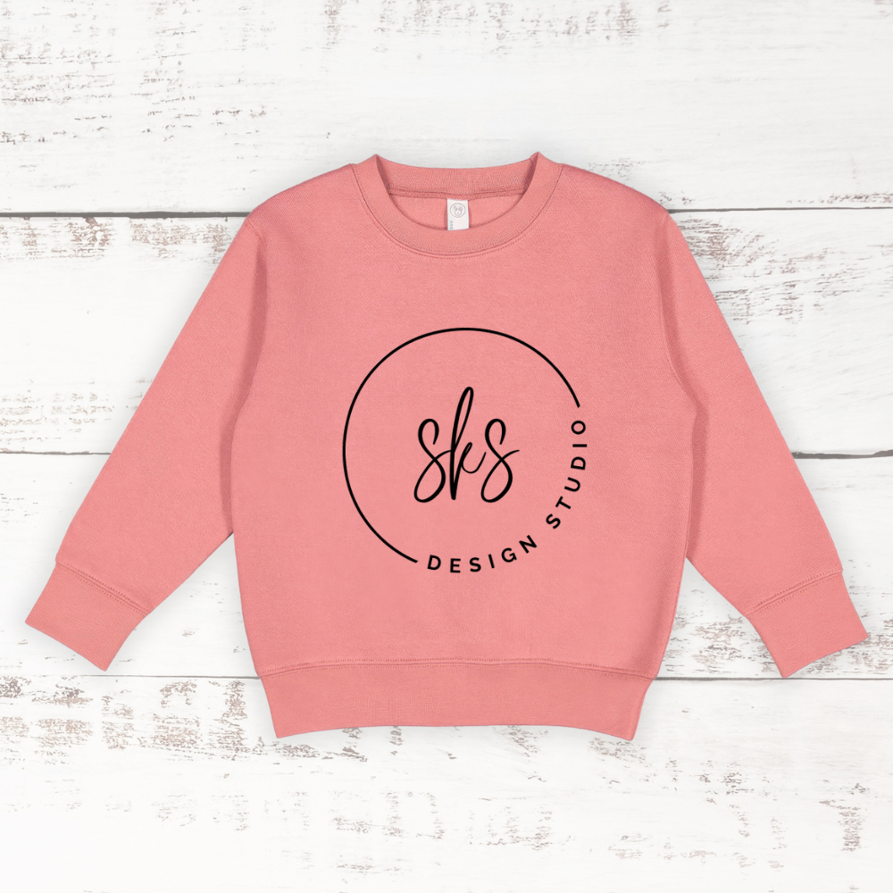 CUSTOM LOGO | Toddler Crewneck Sweatshirt