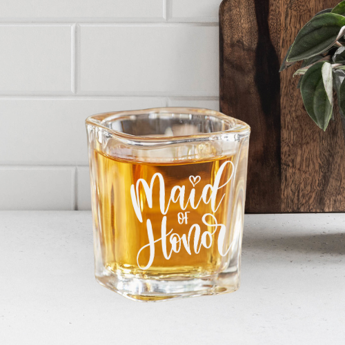 Maid of Honor | ENGRAVED | 2oz Square Shot Glass