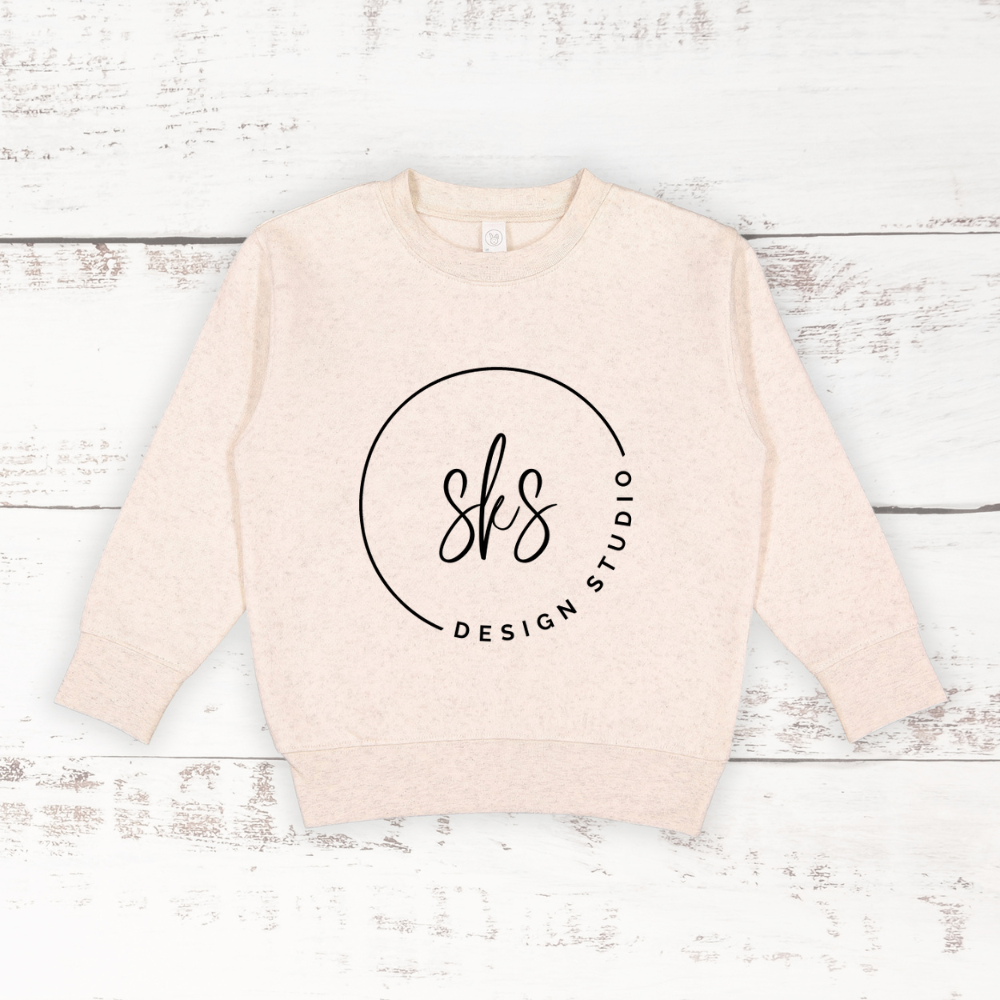 CUSTOM LOGO | Toddler Crewneck Sweatshirt