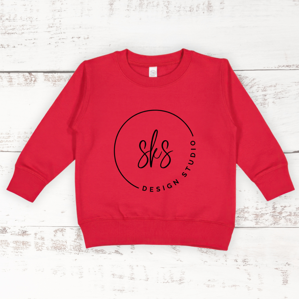 CUSTOM LOGO | Toddler Crewneck Sweatshirt