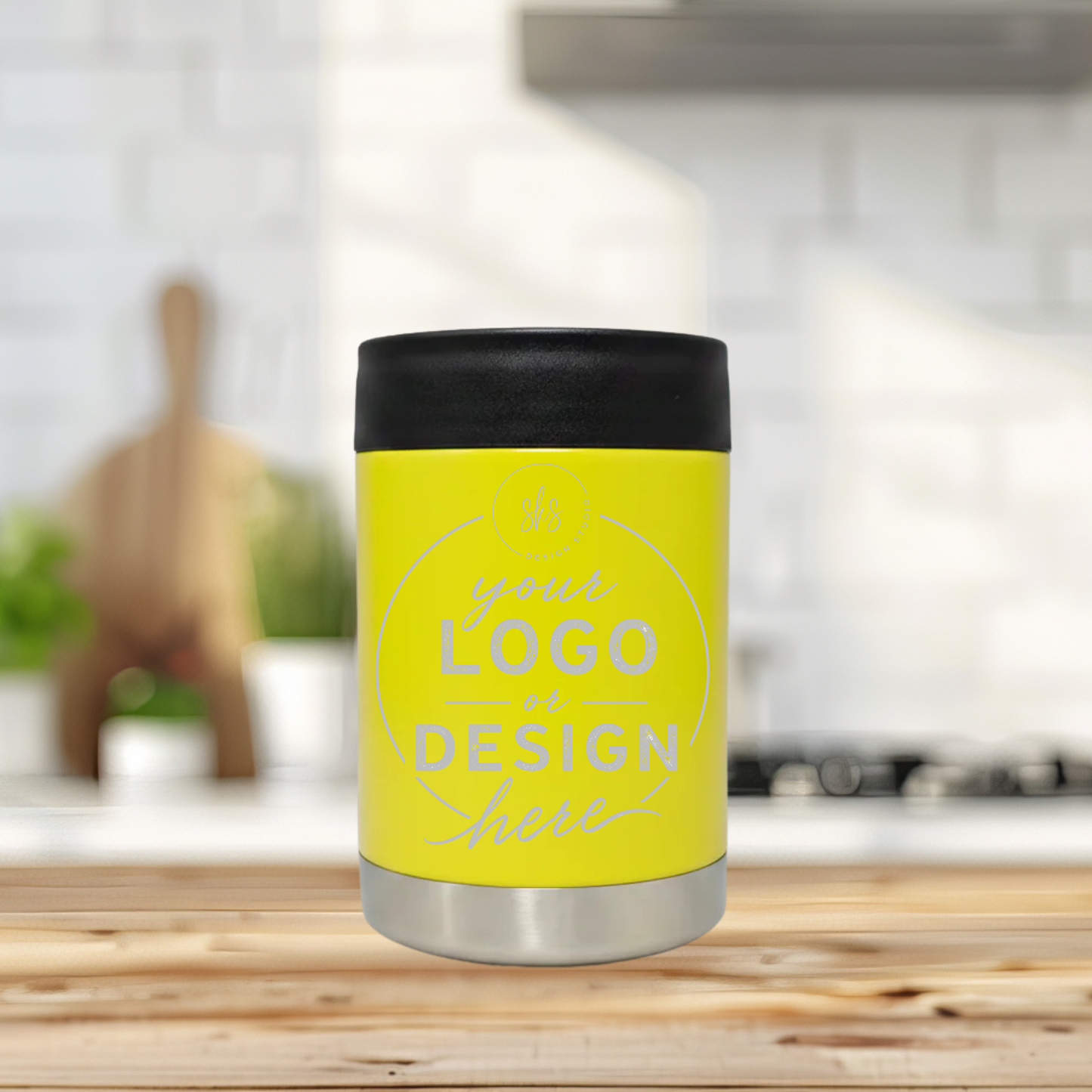 CUSTOM LOGO | ENGRAVED | 12oz Stainless Steel Can Cooler
