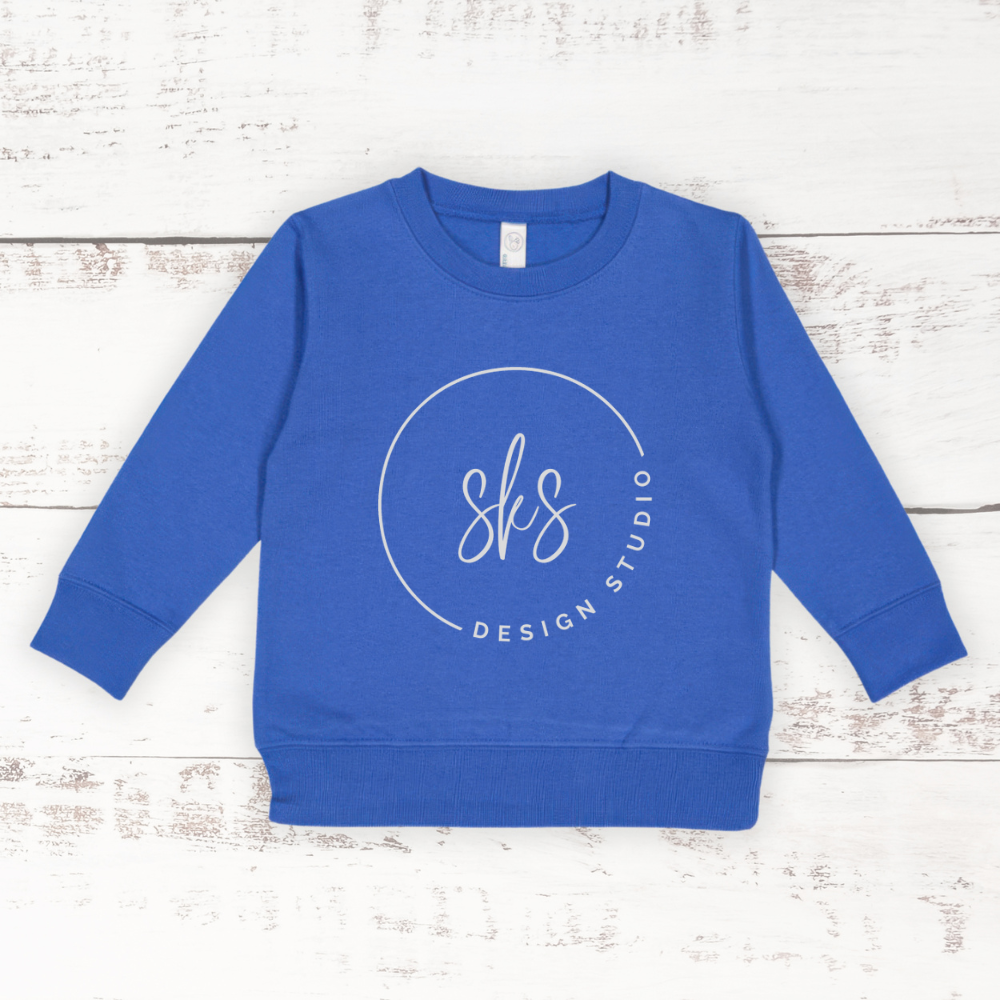 CUSTOM LOGO | Toddler Crewneck Sweatshirt