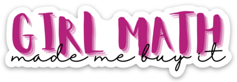 Girl Math Sticker