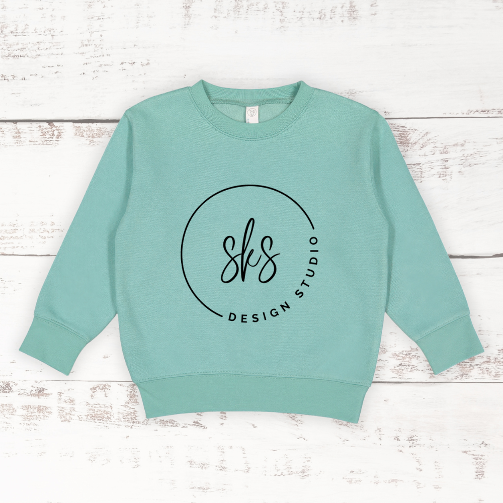 CUSTOM LOGO | Toddler Crewneck Sweatshirt