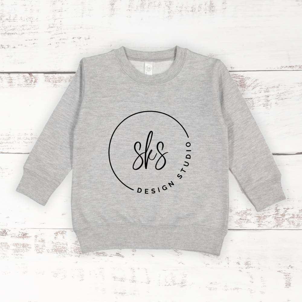 CUSTOM LOGO | Toddler Crewneck Sweatshirt