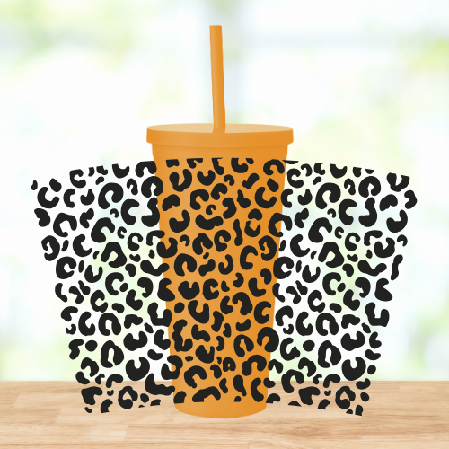 Leopard | UVDTF | 24oz Matte Acrylic Tumbler