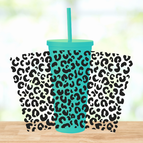 Leopard | UVDTF | 24oz Matte Acrylic Tumbler