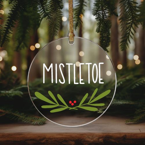 Mistletoe | UVDTF | Christmas Ornament