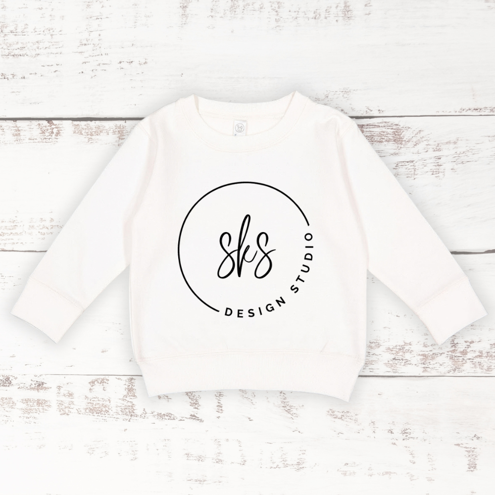 CUSTOM LOGO | Toddler Crewneck Sweatshirt