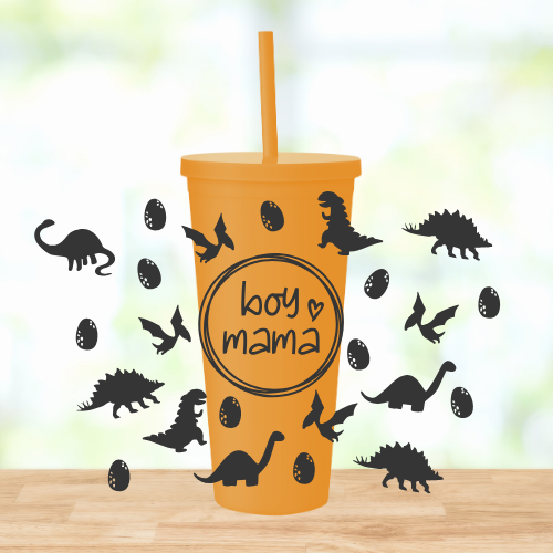 Boy Mama | VINYL | 22oz Matte Acrylic Tumbler