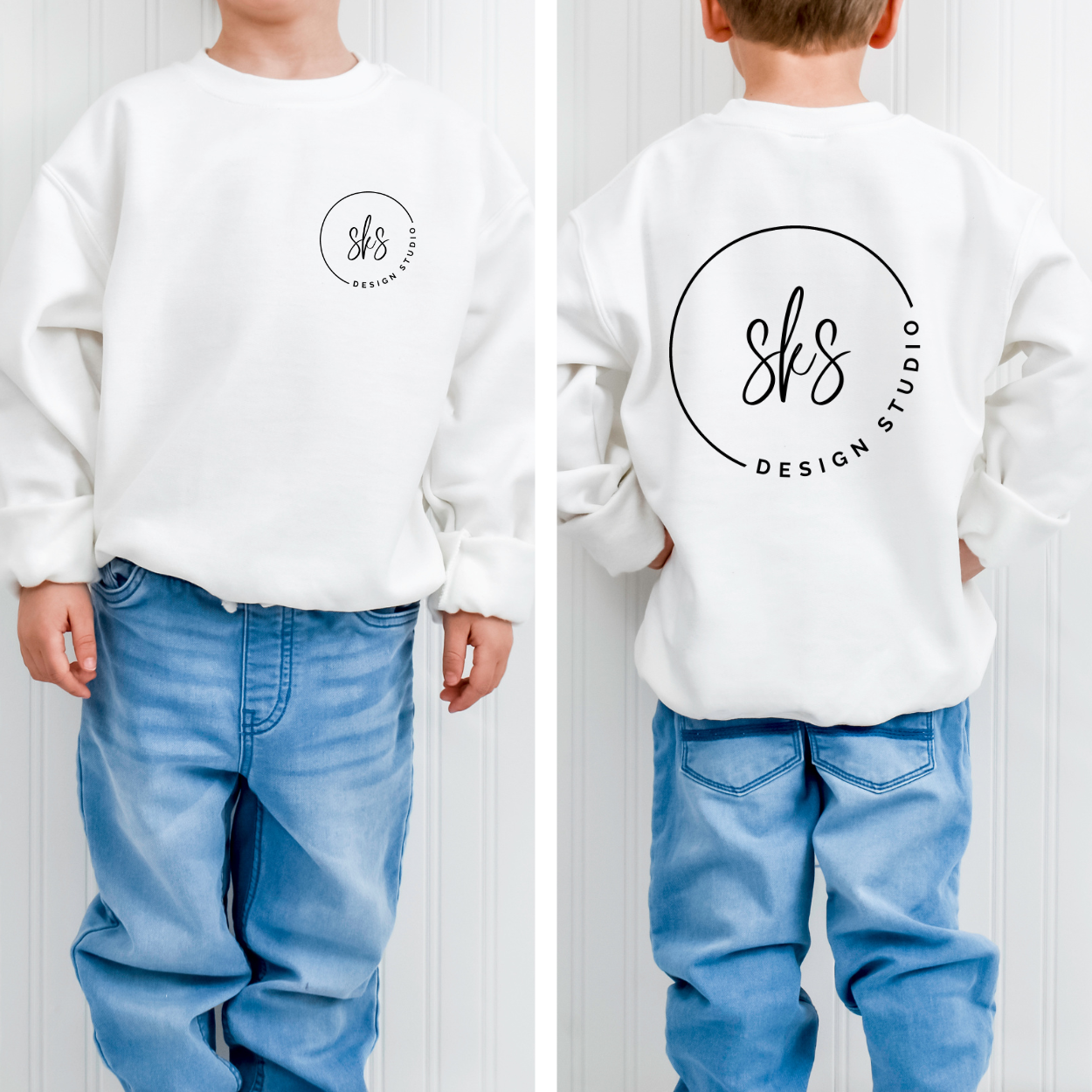 CUSTOM LOGO | Youth Crewneck Sweatshirt
