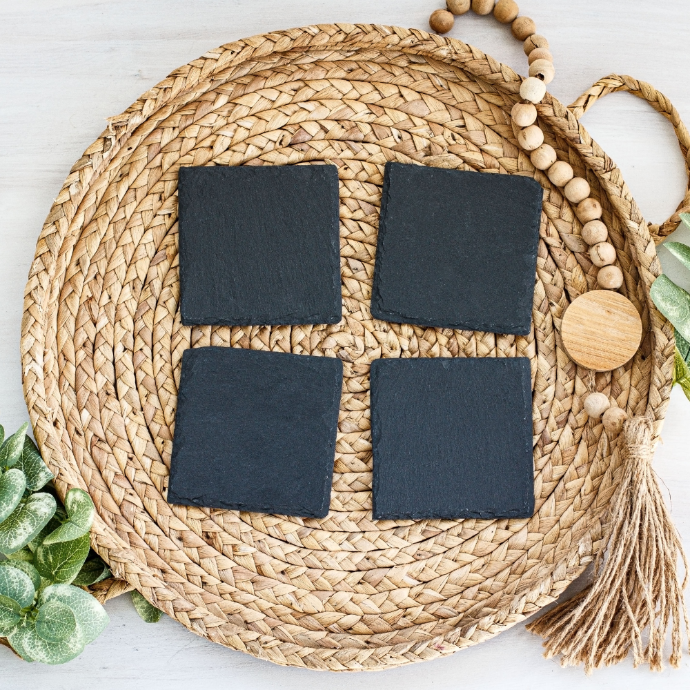 Slate Coasters | 4" Square or Round