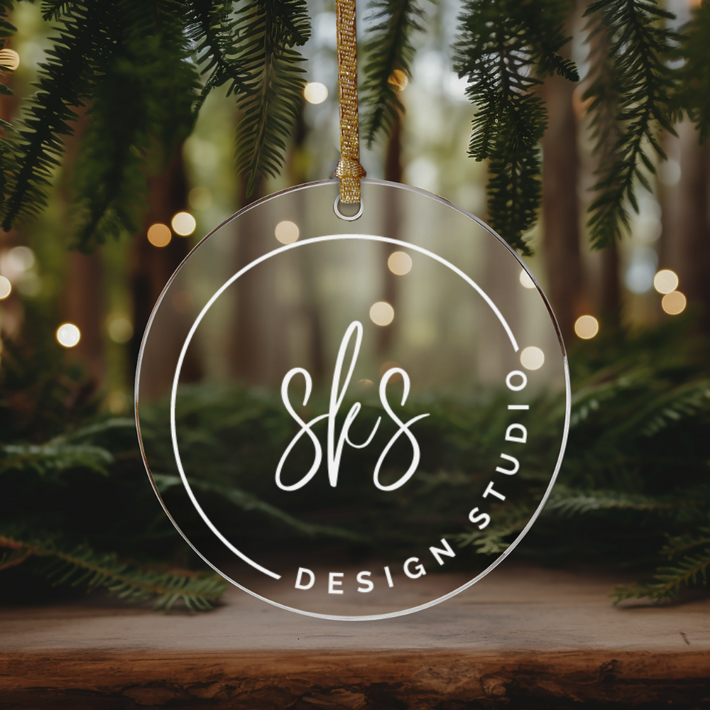 CUSTOM Logo | UVDTF | Christmas Ornament
