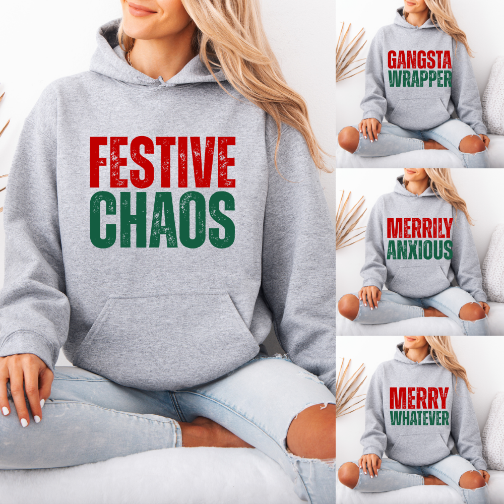 Festive Chaos | Unisex Hoodie Sweatshirt