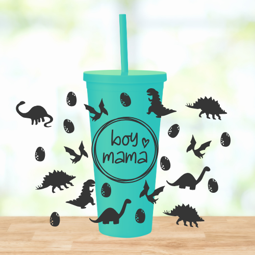 Boy Mama | VINYL | 22oz Matte Acrylic Tumbler