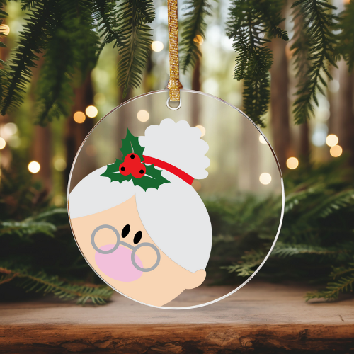 Mrs. Claus | UVDTF | Christmas Ornament