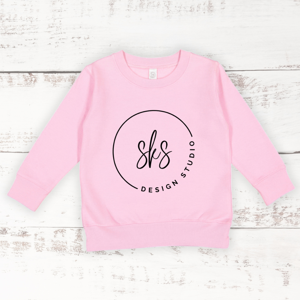 CUSTOM LOGO | Toddler Crewneck Sweatshirt