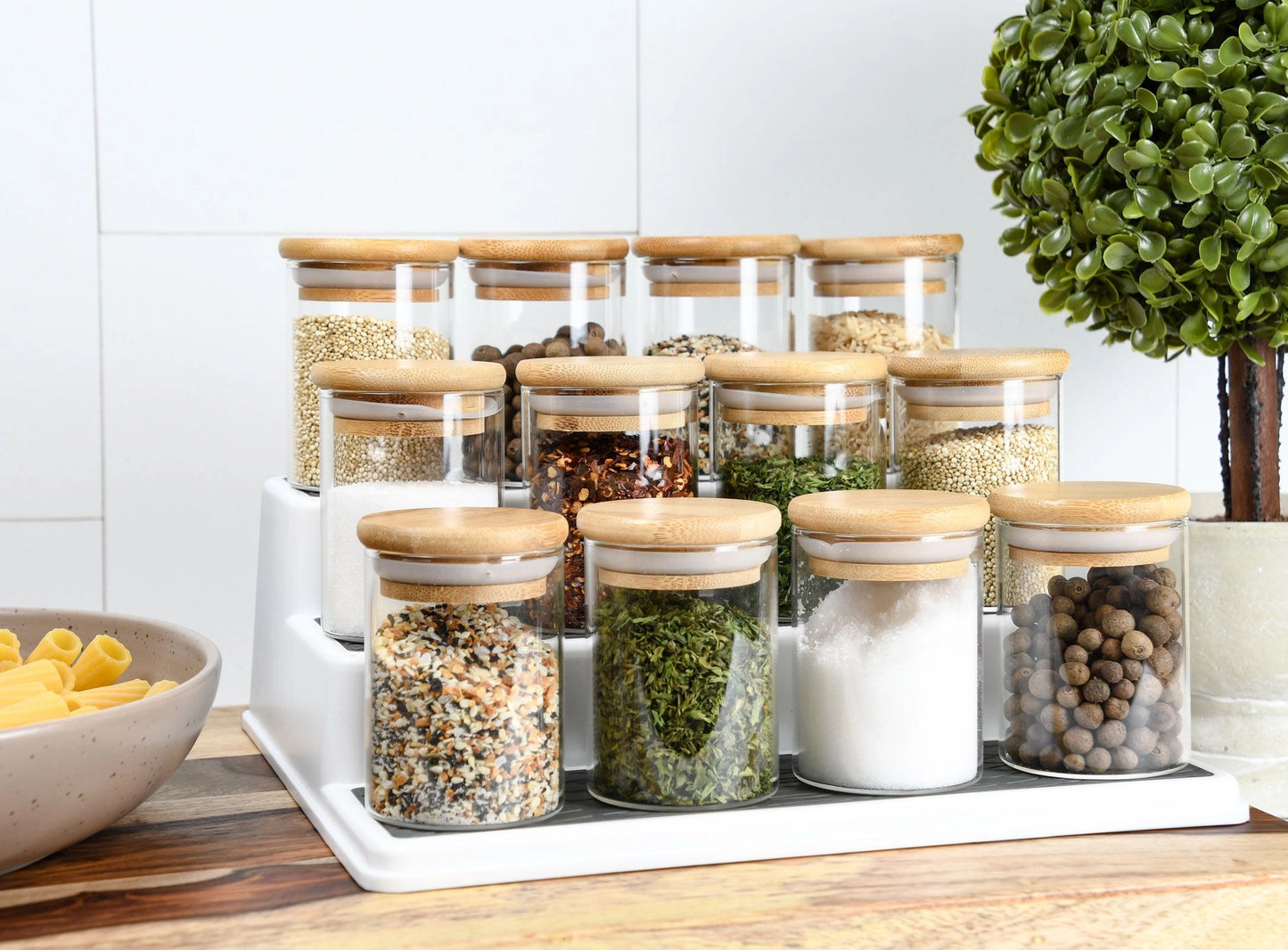 4oz/120ml Bamboo Lid Spice Jars