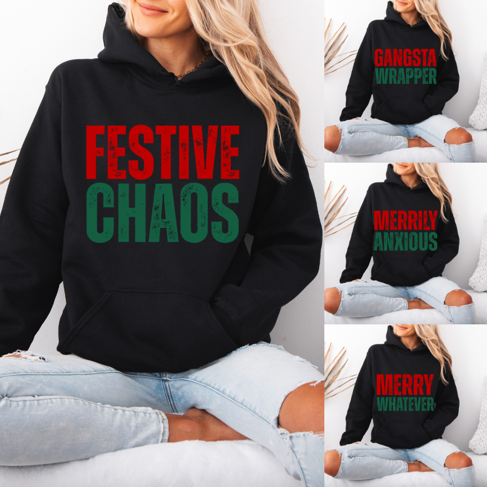 Festive Chaos | Unisex Hoodie Sweatshirt
