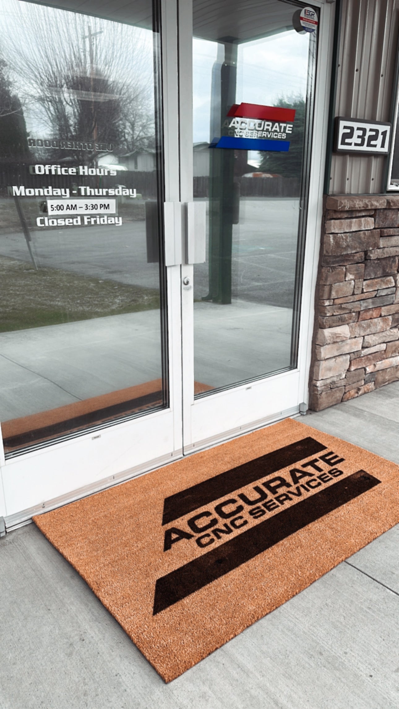 CUSTOM Logo | ENGRAVED | Door Mat