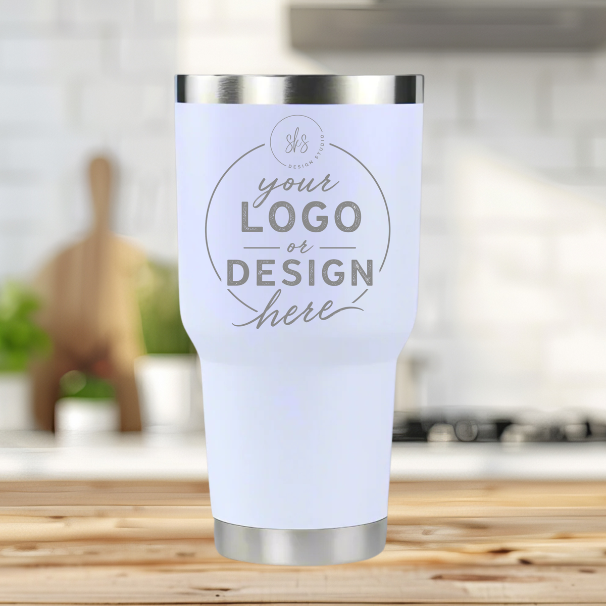 CUSTOM LOGO | ENGRAVED | 30oz Stainless Steel Tumbler