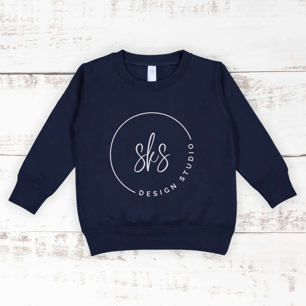CUSTOM LOGO | Toddler Crewneck Sweatshirt