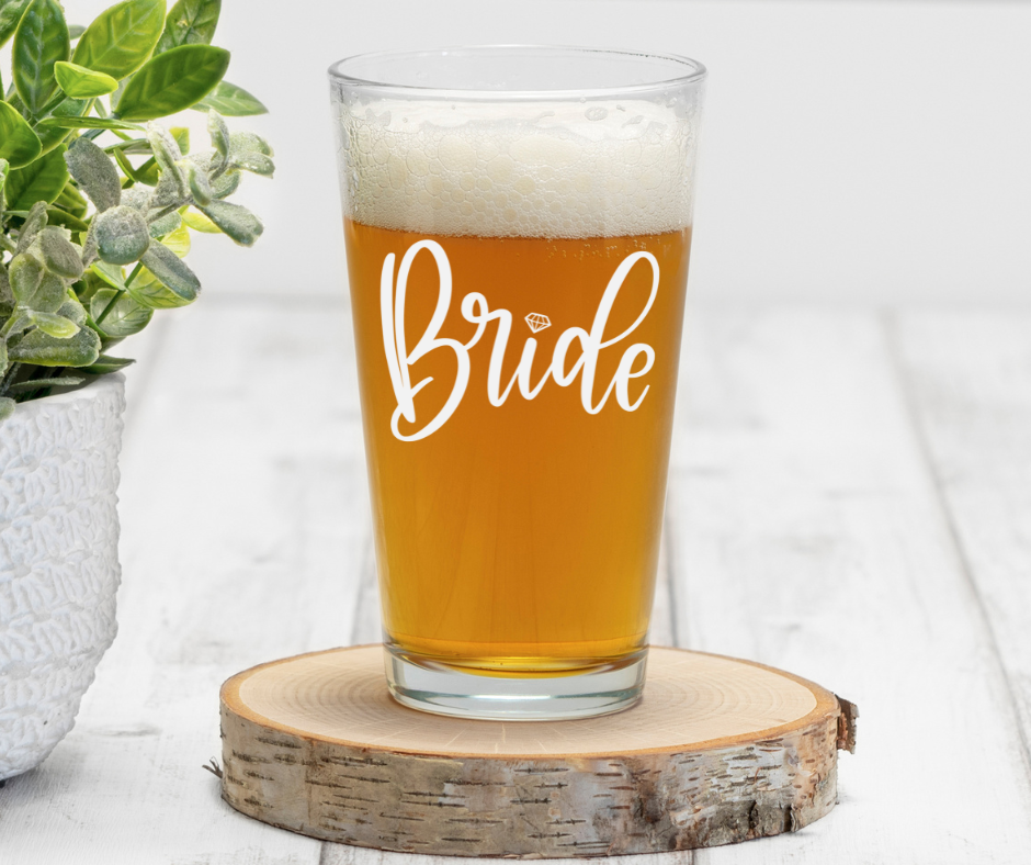 Bride | ENGRAVED | 16 oz Pint Glass