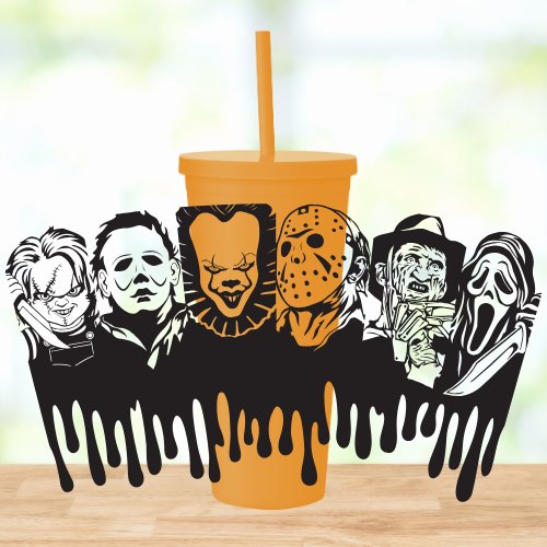 Horror Movies | UVDTF | 22oz Matte Acrylic Tumbler