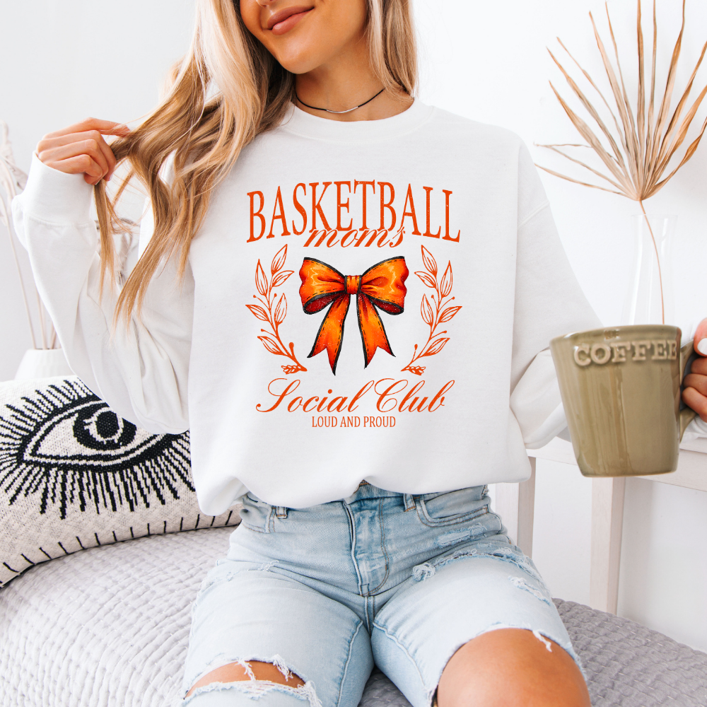 Basketball Moms Social Club | Unisex Crewneck Sweatshirt