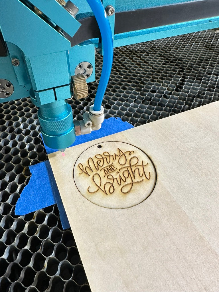 Merry & Bright | ENGRAVED | Christmas Ornament