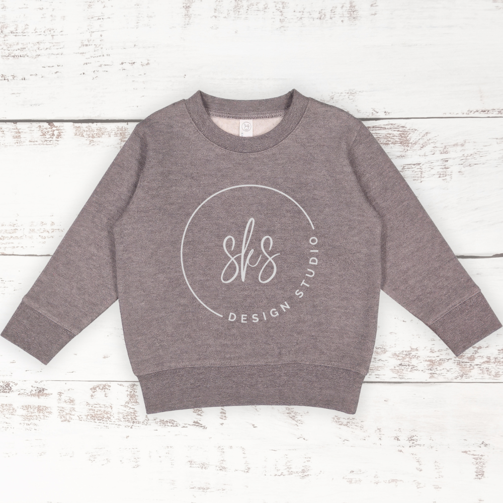 CUSTOM LOGO | Toddler Crewneck Sweatshirt