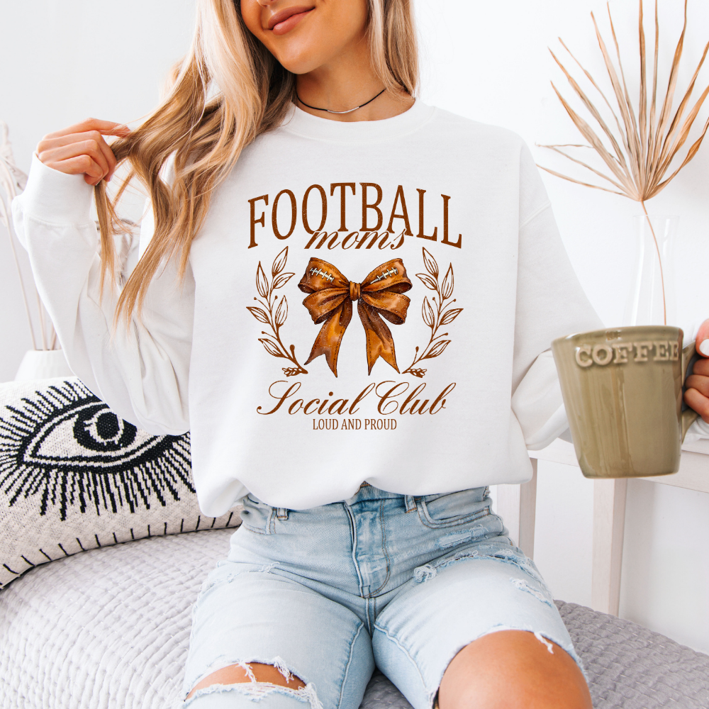 Football Moms Social Club | Unisex Crewneck Sweatshirt