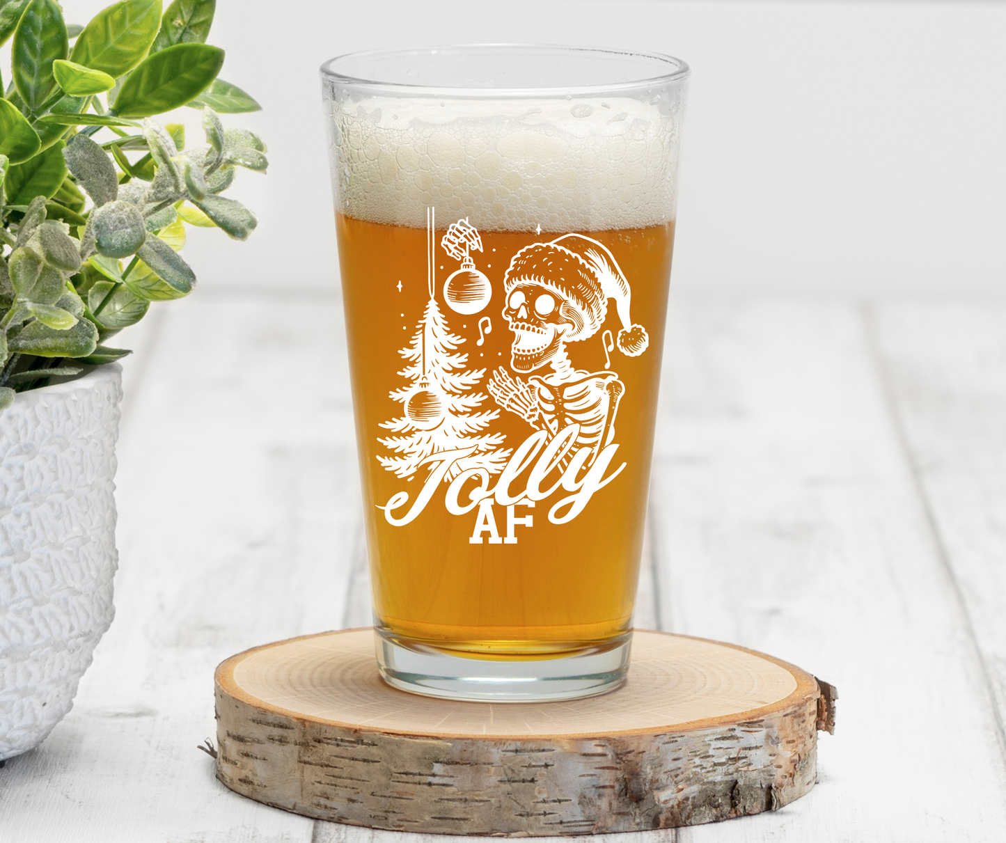 Jolly AF | ENGRAVED | 16 oz Pint Glass
