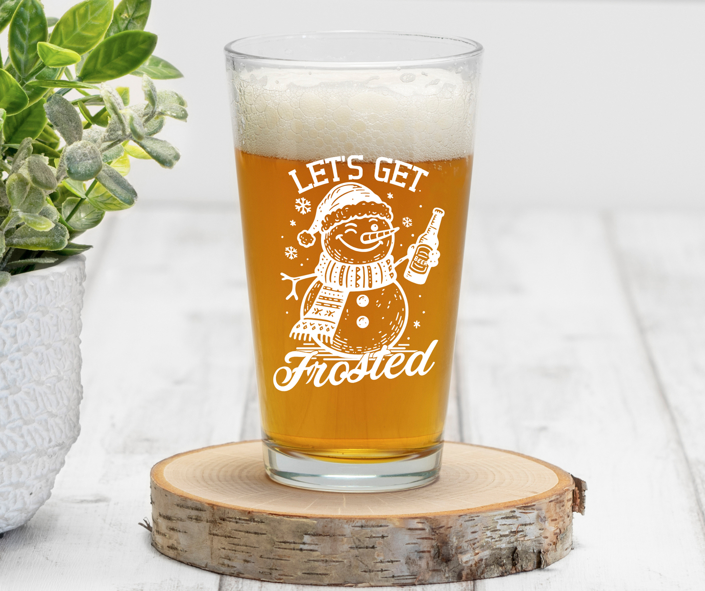 Let's Get Frosted | ENGRAVED | 16 oz Pint Glass