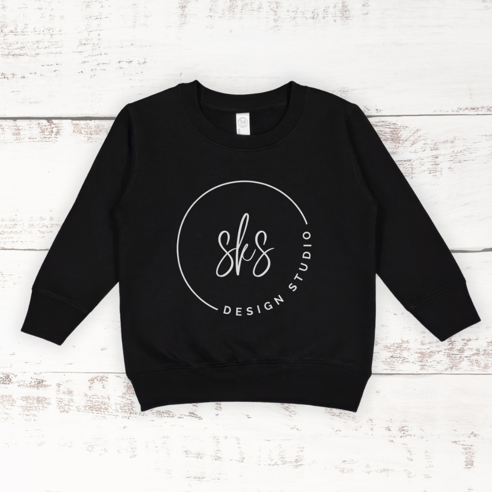 CUSTOM LOGO | Toddler Crewneck Sweatshirt