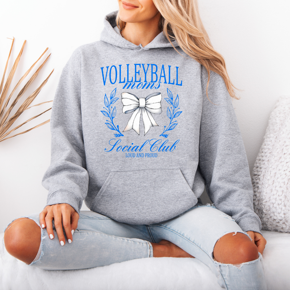 Volleyball Moms Social Club | Unisex Hoodie Sweatshirt