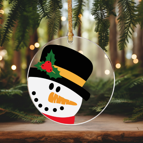 Snowman | UVDTF | Christmas Ornament