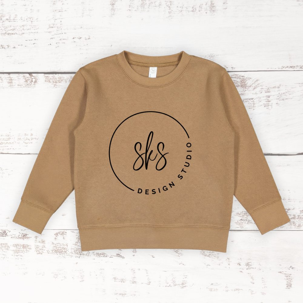 CUSTOM LOGO | Toddler Crewneck Sweatshirt
