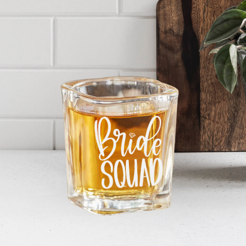 Bride Squad | ENGRAVED | 2oz Square Shot Glass