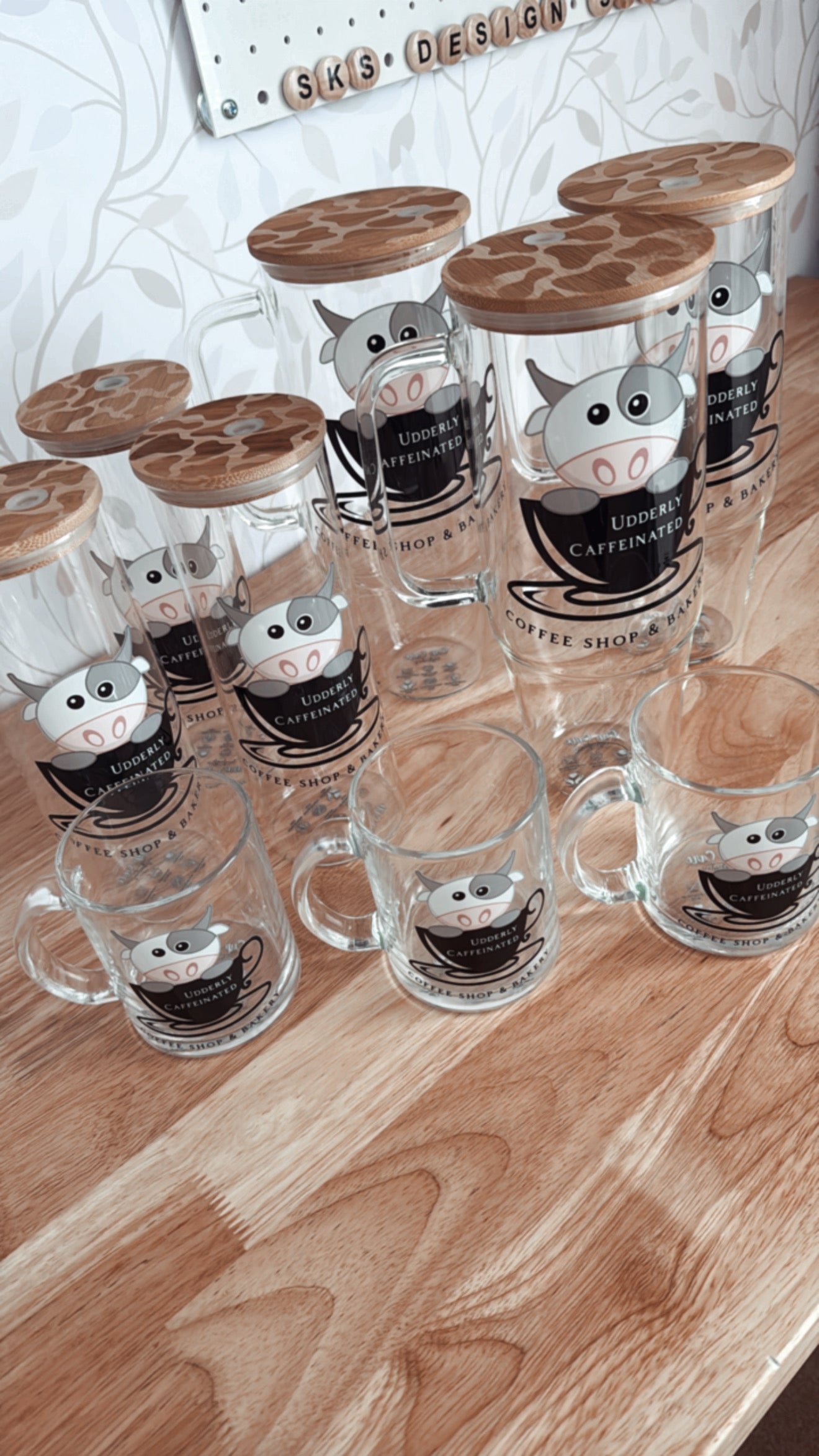 CUSTOM LOGO | UVDTF | 25oz Skinny Glass Tumbler