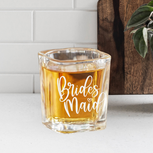 Bridesmaid | ENGRAVED | 2oz Square Shot Glass