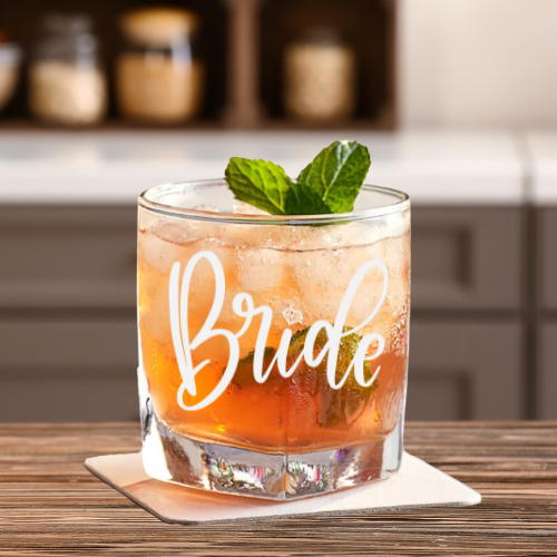 Bride | ENGRAVED | 10 oz Rocks/Whiskey Glass