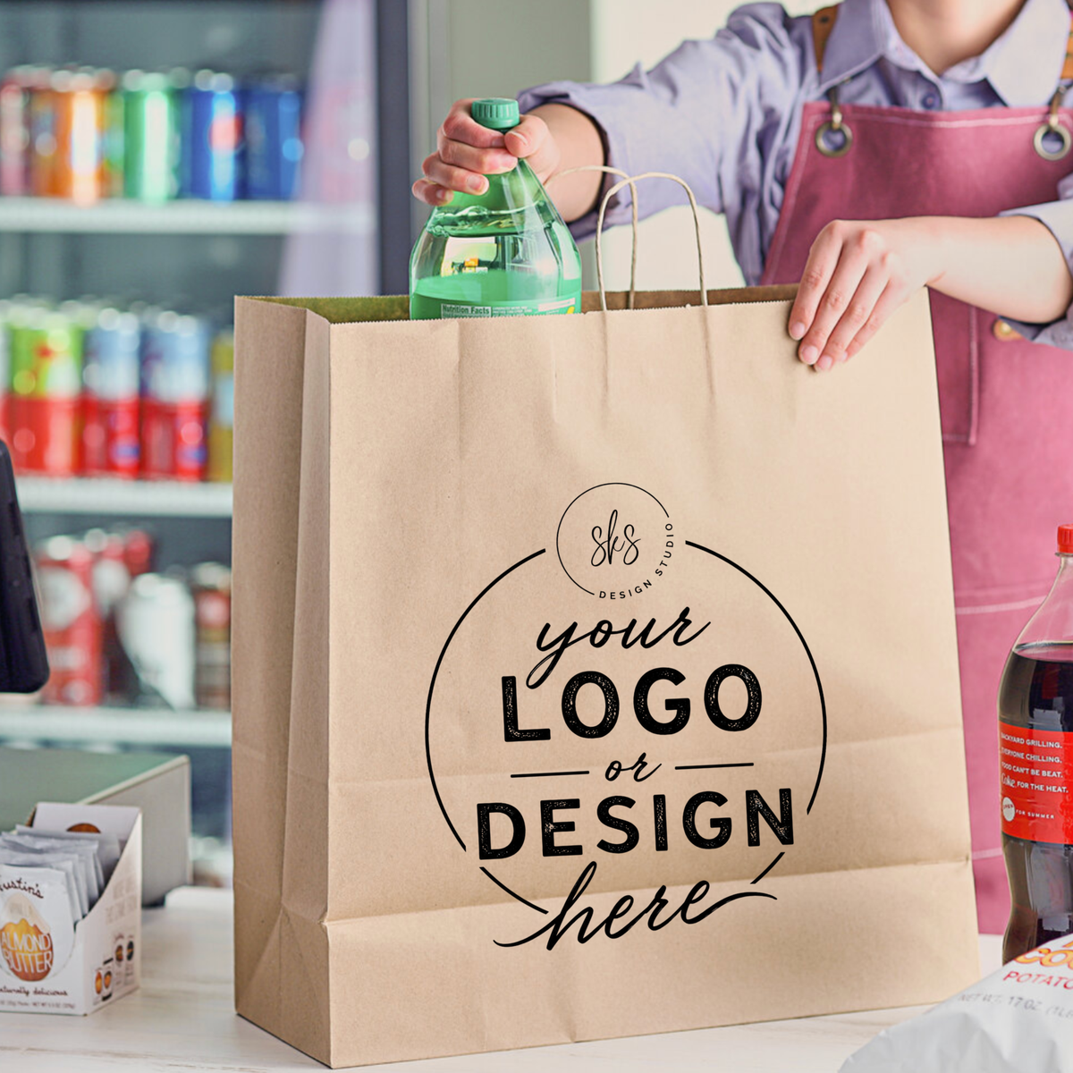 CUSTOM LOGO | Kraft Paper Bags