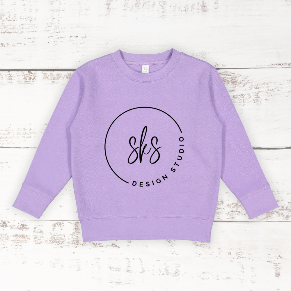 CUSTOM LOGO | Toddler Crewneck Sweatshirt