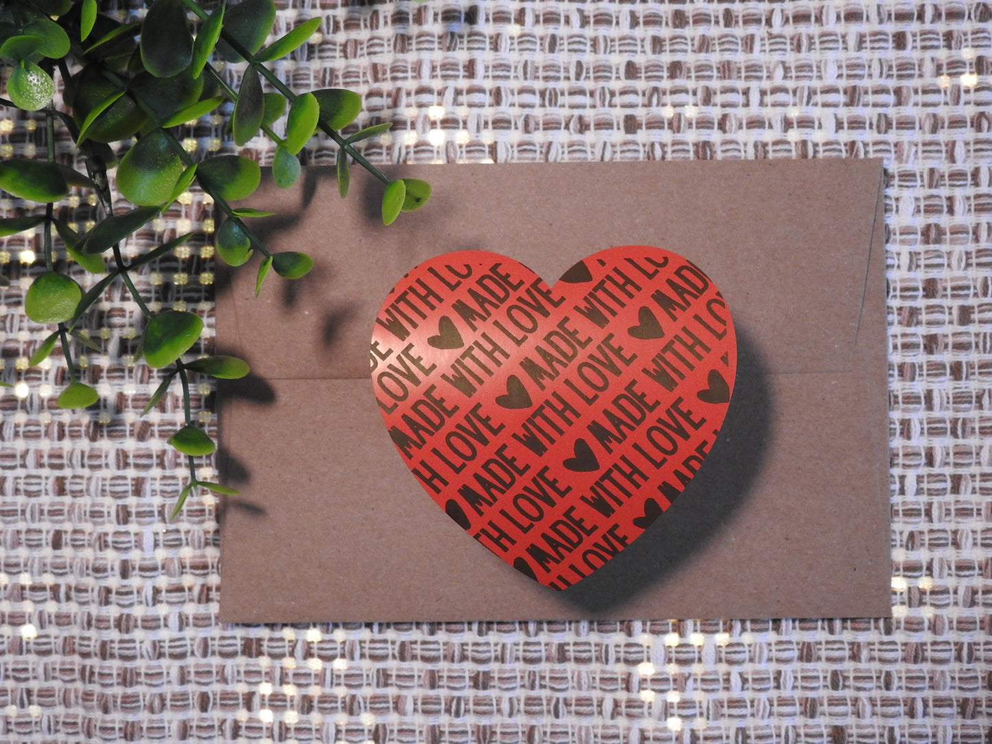 3" Heart Shaped Thank You Sticker | Happy Mail | Small Business Shipping Stickers