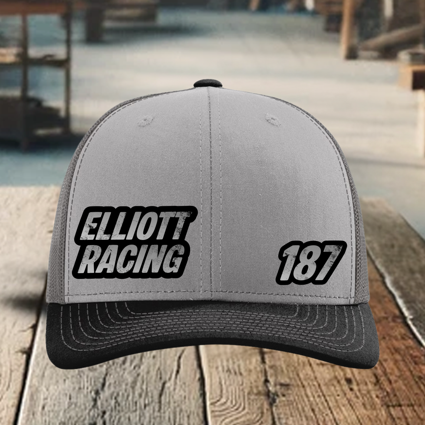 Elliott Racing 187 | Richardson 112 Hat with Laser Engraved Leather Patches