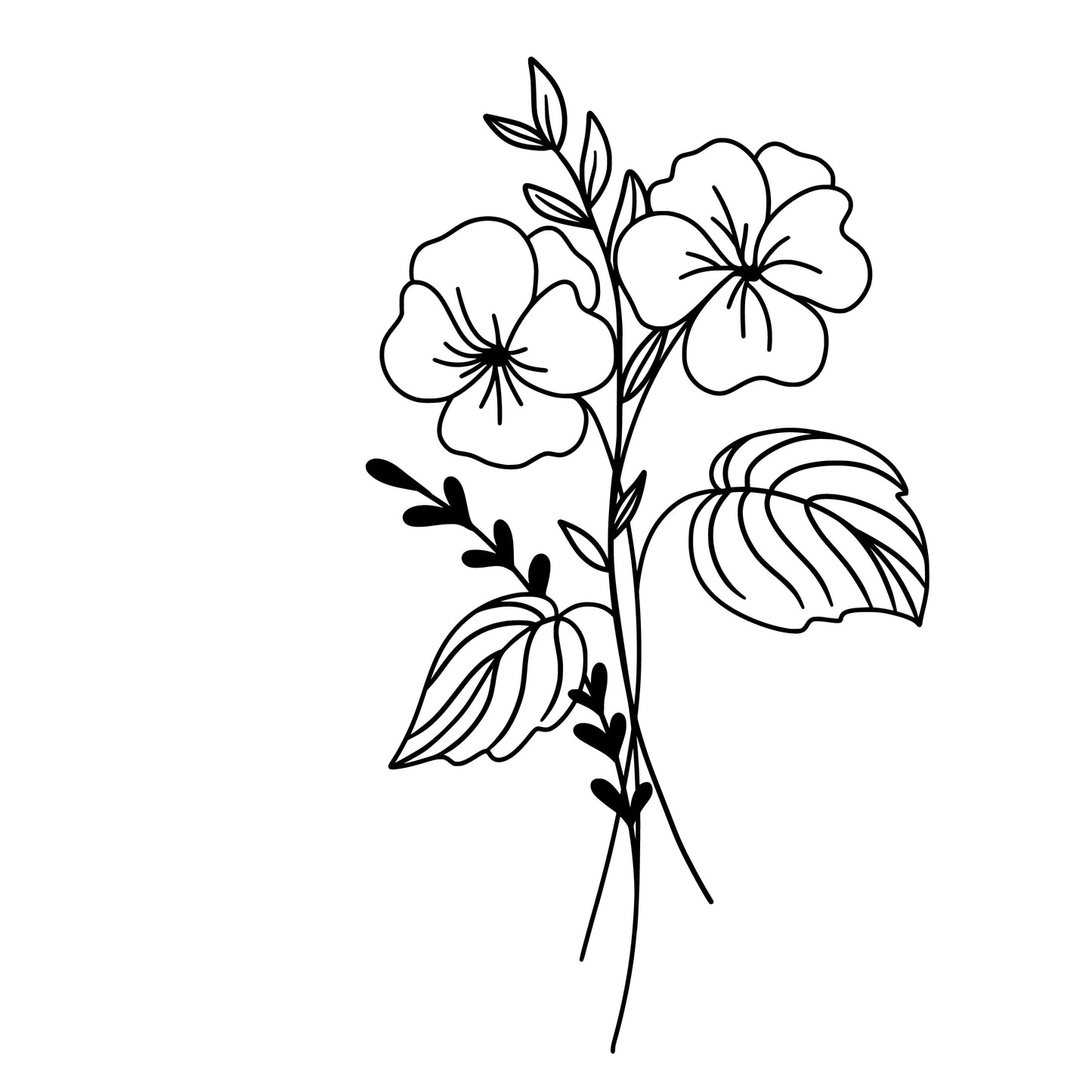 Personalized Birth Flower | UVDTF | 20 oz Libbey Can Glass with Bamboo Lid & Straw