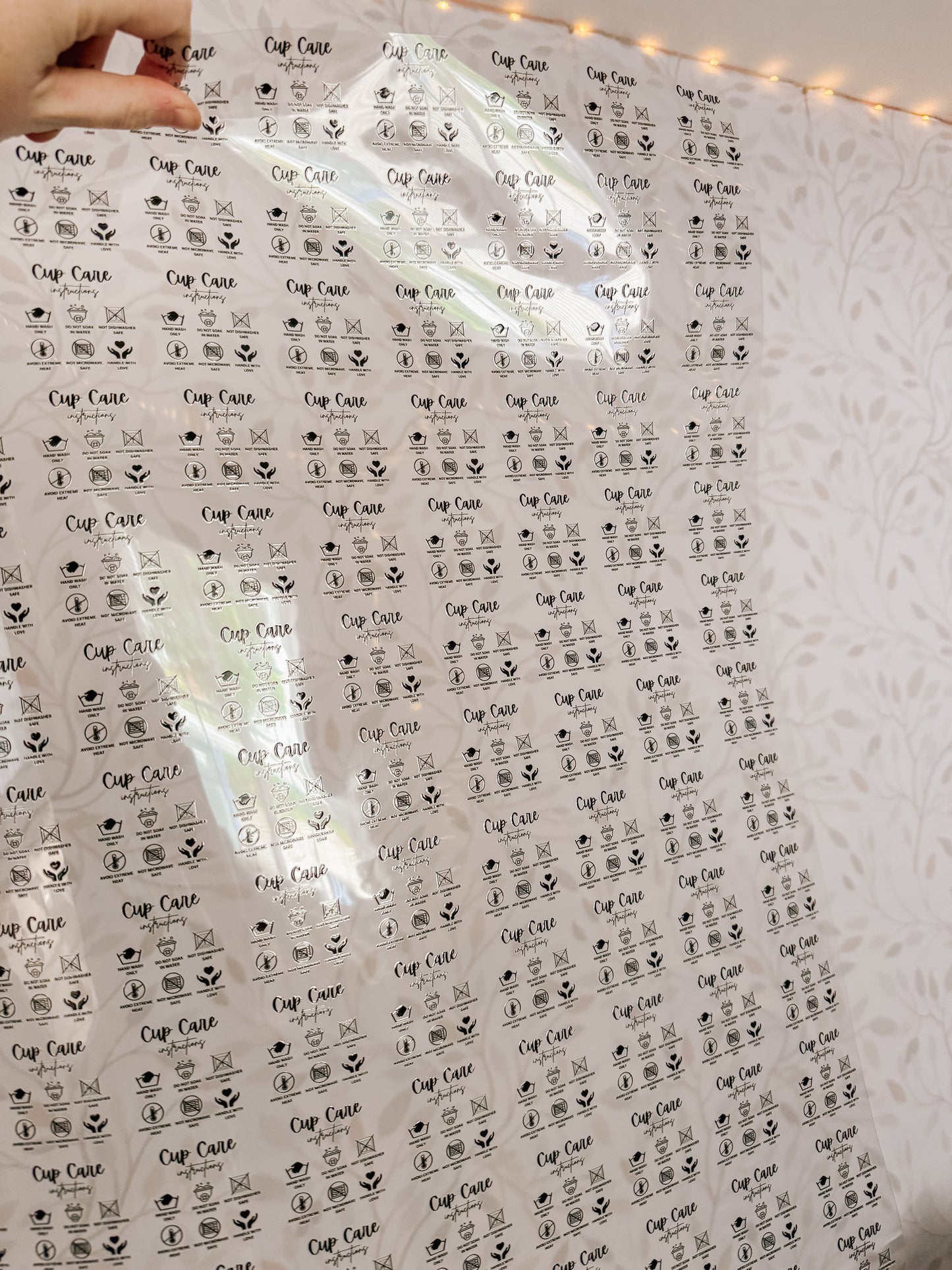 Cup Care Instructions | UVDTF Decal