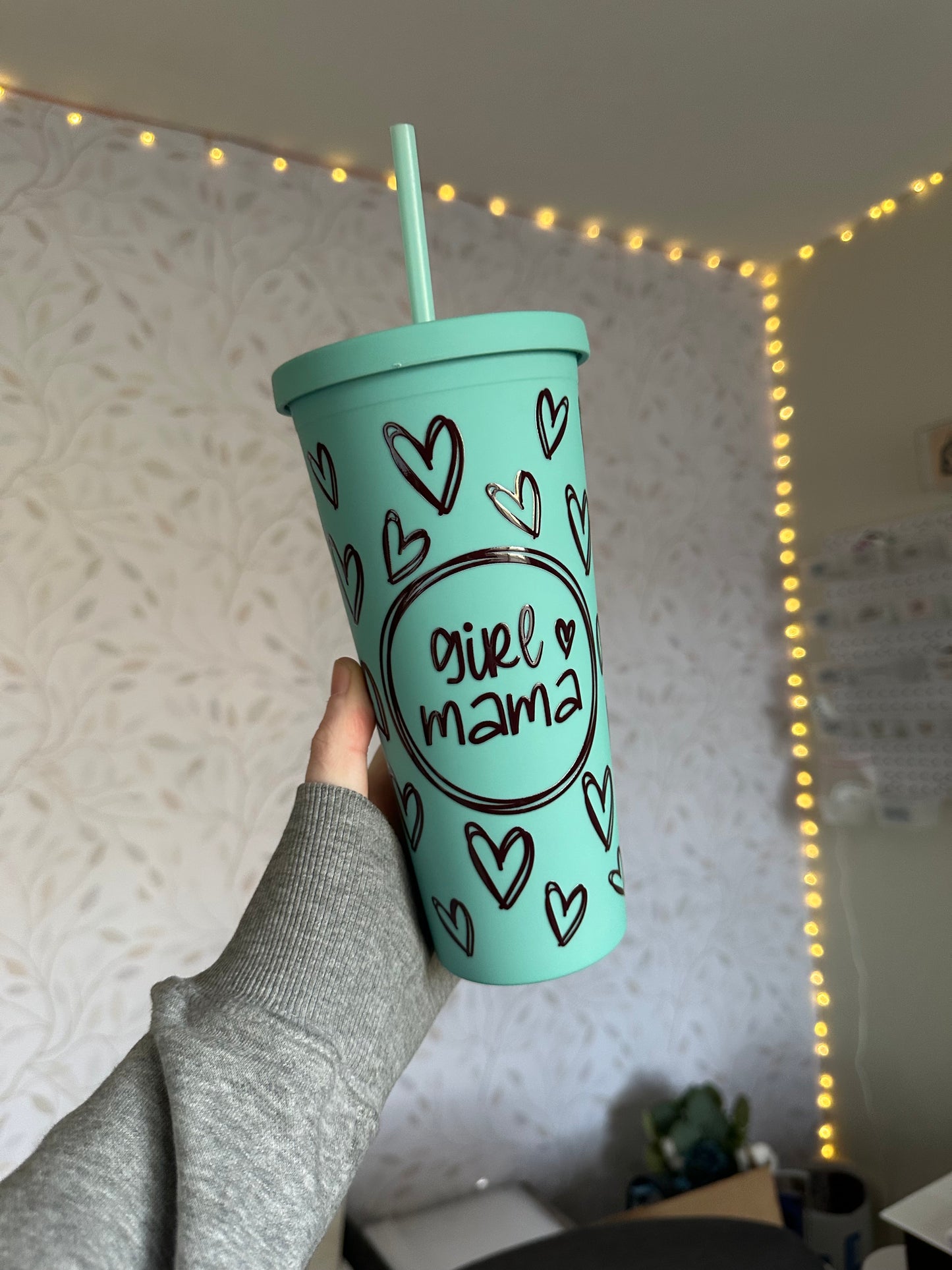 Girl Mama | UVDTF | 24oz Matte Acrylic Tumbler
